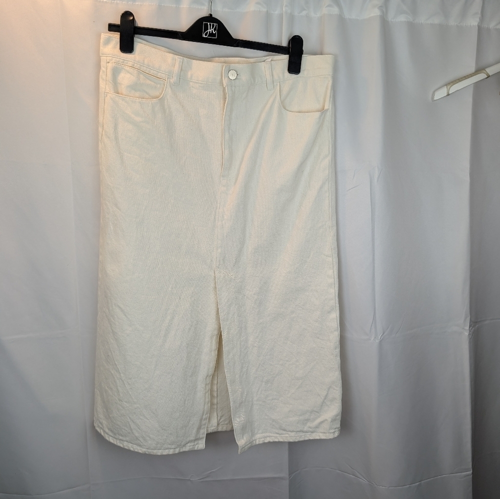 COS denim off-white denim skirt size 12 in EUC